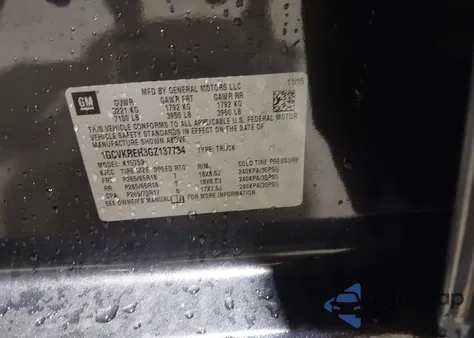 2016 Chevrolet Silverado 1500 1Lt from USA, damaged, VIN 1GCVKREH3GZ137734